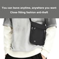 thumbnail image 6 of RFID-Blocking Neck Passport Pouch, Anti-Theft Travel Document Wallet with Adjustable Strap, Water-Resistant & Breathable for Secure Travel，Black, 6 of 7