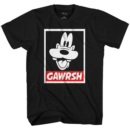 Retro Graphic Tees Disney Men's Goofy Frame Face Disneyland World Retro Classic Vintage Tee Funny Humor Adult Mens Graphic T-Shirt Apparel ()