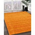 thumbnail image 2 of Ahgly Company Indoor Rectangle Contemporary Dark Orange Abstract Area Rugs, 7' x 9', 2 of 6