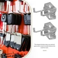 thumbnail image 2 of HEALEEP 5 Pcs Support d'Outils en Métal Planche à Chevilles Acier Argent Gain de Place pour Ateliers, 2 of 8