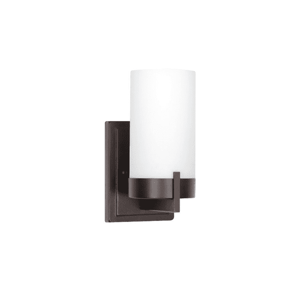 Sunset Lighting 1Lt Mb Luminette Vanity Opal Glass Provincial Bronze F2861-64