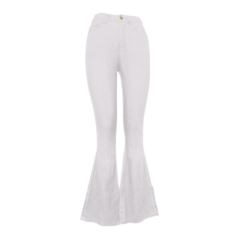 Yuzhih Flare Jeans for Women High Waist Stretch Skinny Bell