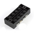 thumbnail image 3 of Unique Bargains TB-2504 600V 25A 4 Positions Double Rows Barrier Screw Terminal Block 10 Pcs, 3 of 3