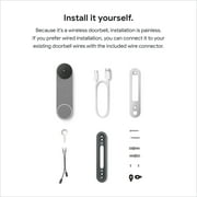Google Nest Doorbell (Battery) - Video Doorbell Camera - Wireless Doorbell Security Camera - Ash