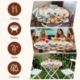 thumbnail image 7 of Orange Pumpkins Fall Round Tablecloth, Fitted Table Cover with Elastic for 36"-44" Round Tables, Autumn Eucalyptus Leaves Retro Beige Table Cloth Outdoor Indoor Dinning Party Waterproof Tablecloths, 7 of 7