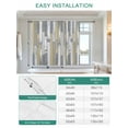 thumbnail image 6 of Yellow Gray Tie Up Curtains for Windows 63 Inch Length Balloon Curtains Kitchen Adjustable Balloon Window Shade Rustic Vintage Shabby Mottled Wood Grain Tie Up Valance Bathroom Curtain Window 42"x63", 6 of 6