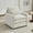 Grey, variant on Harper & Bright Designs Upholstered 3 Seater Sofa Oversized Comfy Cloud 3 Seater Sofa with Double Plush Cushion for Living Room, Beige