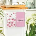 thumbnail image 4 of bamooi Pink Flowers Bee Hello Sunshine Spring Kitchen Towels Dish Towels, 18x26 Inch Seasonal Summer Holiday Decoration Hand Towels Set of 2, 4 of 6