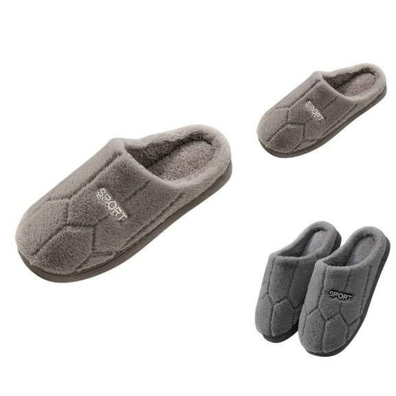 House Slippers for Women Fuzzy Slippers Cozy Winter Cotton Slippers Warm Plush Home Shoes Soft Flip Flop Style for Men and Women