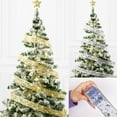 thumbnail image 3 of MesaSe 10 Yards Hot Stamping Musical Note Christmas Ribbon With Wire Five-Pointed Star Christmas Tree Decoration Christmas Gift Wrapping Ribbon, 3 of 6