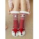 thumbnail image 4 of Socks Slippers Women Warm Socks for Winter, Non-Slip Home Socks Women Girl Christmas Thick Socks, Size 35-42, 1 Pair Red with Fox, 4 of 5