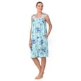 thumbnail image 2 of Aria Women's Sleeveless 100% Cotton Nightgown, Sizes XS-5X, 2 of 7