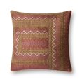 thumbnail image 1 of Loloi 22" Coussin Contemporain en Poly Rose et Rouille, 1 of 1