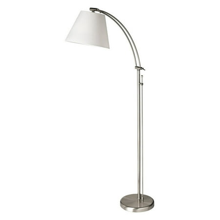 Satin Chrome Floor - Dainolite Adjustable Floor Lamp - Satin Chrome
