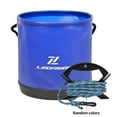 thumbnail image 3 of Sportact Fishing Accessories,Fishing Equipment,4.5L EVA round fold live fish bucket water tank Container gear with drawstring, 3 of 12