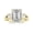 Yellow Gold, variant on 1.31 Carat Designer Twisting Eternity Channel Set Four Prong Emerald Cut Diamond Engagement Ring (D Color VS1 Clarity Center Stones) 14K White Gold Size-4