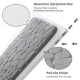 thumbnail image 3 of Memory Foam Bath Mat Cobblestone Bathroom Rugs Super Water Absorbent Machine Washable Bath Rugs grey 50*80CM, 3 of 9