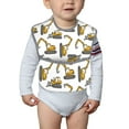 thumbnail image 6 of Susaid Funny Excavator Print Bibs for Babies Toddlers Adjustable Waterproof Free Soft Durable Bibs for eating with Large Pocket Food Catcher, 6 of 8