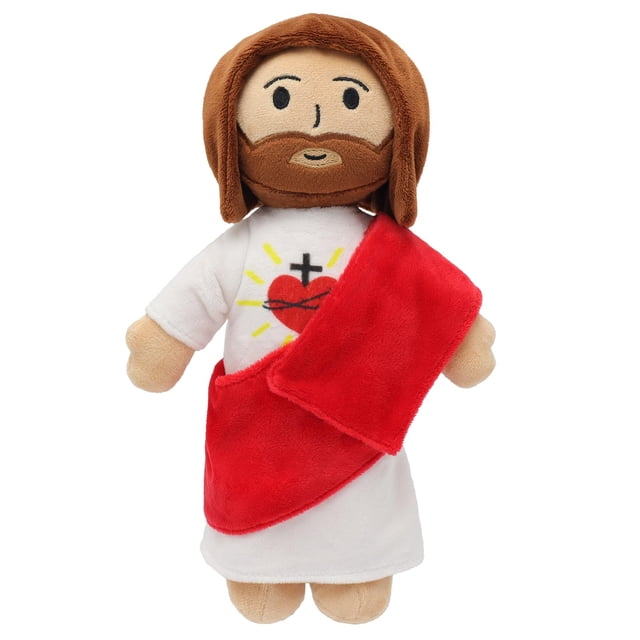 Peluche Yelakey, 33 cm, corazón de Jesús, para niños