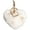 White, variant on Naierhg 2Pcs Plush Heart Shape Pendant Keychain Car Key Ring Holder Bag Pouch Hanging Decor