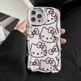 thumbnail image 2 of Funda galvanizada para Iphone, carcasa bonita de Hello Kitty para IPhone 14, 13, 12, 11 Pro Max, XS, XR, 7, 8 Plus, Sanrio, Star Y2k Fivean unisex, 2 of 2