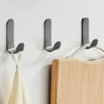 thumbnail image 5 of LACKUST Bathroom Hooks for Shower on Sale,5 Pack Towel Hooks/Bathroom Hooks with 2 Adhesive Strips,Hooks for Organizing Living Room,Dormitory and Bathroom(3ml),Gray, 5 of 6