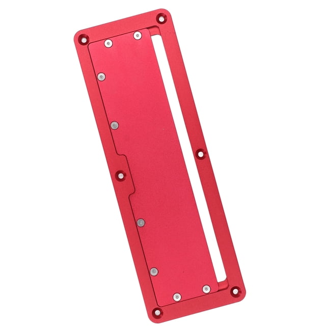 Placa de piso con cubierta abatible para sierra circular Accesorio de aleación de aluminio para carpintería
