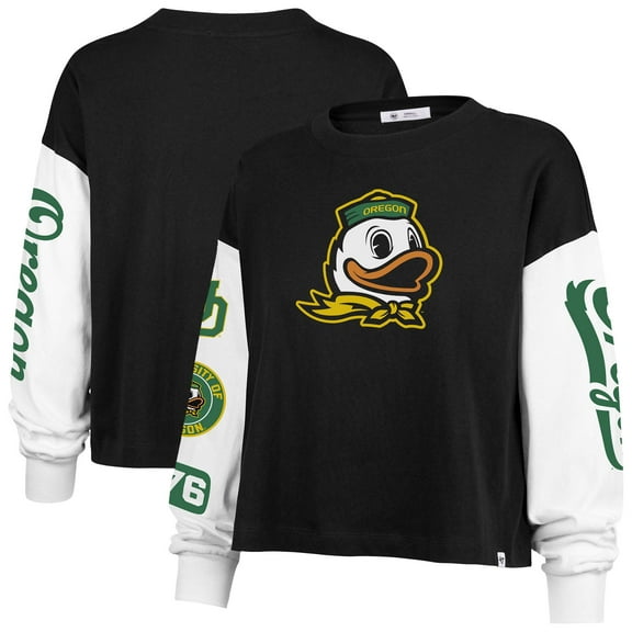 Women's '47 Black Oregon Ducks Sydney Long Sleeve T-Shirt