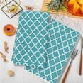thumbnail image 3 of Dish Towels, Turquoise White Geometric Absorbent Kitchen Towels 1 PC, Minimalist Morocco Pattern Microfiber Hand Towels Dish Cloths Tea Towels for Home&nbsp; Bathroom,18X28-Inch,, 3 of 6
