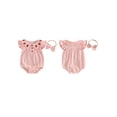 thumbnail image 2 of BemeyourBBs Baby Girls Summer Clothes Cotton Strawberry Outfits Bubble Romper Strawberry Embroidery Flying Sleeve Round Neck Bodysuit Playsuit and Headband Set, 2 of 9