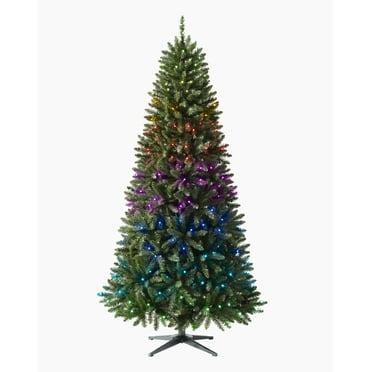 Treetopia 6.5ft Prelit White Spruce Artificial Christmas Tree with Customizable Twinkly LED Lights