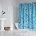 thumbnail image 2 of Blue White Tie Dye Textured Pattern Shower Curtain 84"x72" ,Bathroom Decorative Shower Curtains Set with 12 Hooks,Modern Waterproof Washable Shower Curtain, 2 of 6
