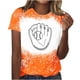thumbnail image 1 of Camisas de Mujer Casual Impreso Cuello Redondo Manga Corta Superior, Blusa de Moda para Uso Diario Y de Fiesta, 1 of 4