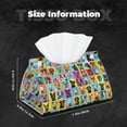 thumbnail image 2 of Tissue Box Cover, Cute Dogs Collage Rectangular Leather Tissue Holder - Tissue Case Facial Paper Organizer for Bathroom, Vanity Countertop, Tabletop, Car, Napkin, 2 of 6