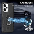 thumbnail image 4 of for Xiaomi Redmi Note 12 5G Case (Not 4G) with Metal Ring Kickstand for Women & Men, Heavy-Duty Protection Shockproof Bumper Cover Case for Xiaomi Redmi Note 12 5G/Poco X5 TY Black, 4 of 18