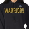 thumbnail image 3 of Women's G-III 4Her by Carl Banks  Black Golden State Warriors Dot Print Pullover Hoodie, 3 of 3