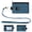 Blue, variant on Blocking Small Wallet for Women, Minimalist Men Slim Zip Card Lanyard Wallet,Credit Card Holder RFID Blocking Small Card Case
