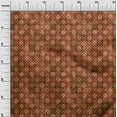 thumbnail image 2 of oneOone Georgette Viscose Brown Fabric Batik Fabric For Sewing Printed Craft Fabric By The Yard 42 Inch Wide, 2 of 4