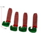 thumbnail image 4 of Funda navideña para silla, funda para pata de mesa de elfo a rayas (verde), 4 Uds., 4 of 4