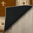 thumbnail image 5 of Well Woven Custom Size Hallway Stair Runner Apollo Fleur De Lis Brown (27" x 14' Runner) Rug, 5 of 5