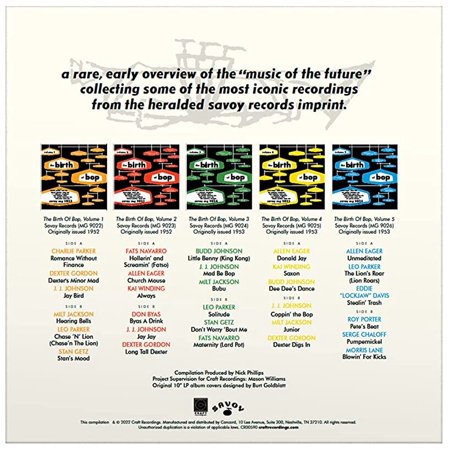 [枚数限定][限定]THE BIRTH OF BOP: THE SAVOY 10-INCH LP COLLECTION[5LP]【アナログ盤】【輸入盤】▼/V.A.[ETC]【返品種別A】