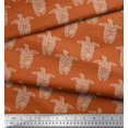thumbnail image 3 of Soimoi Cotton Jersey Fabric Turtle Block Print Fabric by The Yard 58 Inch Wide, 3 of 3