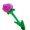 Purple, variant on Pink Flexible Long Stem Simulation Plush Rose For Decoration 43Cm Flower Toy Assorted Colors