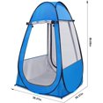 thumbnail image 4 of Pop Up Tent, Clear Outdoor Tents Sports Fishing, Rainproof and Windproof Beach Camping, Lightweight and Sturdy, Easy Set Up, UPF 50+ Portable Folding 39" x 64", 4 of 7