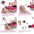 thumbnail image 4 of Fofosbeauty Electric Nail Drill Machine Nail Drill Kit 20000 RPM Portable Nail Drill for Acrylic Nails, 6 Acrylic Gel Remover Nail Tools, Nail Polishing Machine Pedicure Set, Pink, 4 of 8