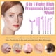 thumbnail image 3 of Varita facial de alta frecuencia - Uaike 6 en 1 máquina facial portátil de alta frecuencia violeta con 6 tubos de vidrio morado - Dispositivo de varita para la piel de la cara en casa para cuello/cuer, 3 of 5
