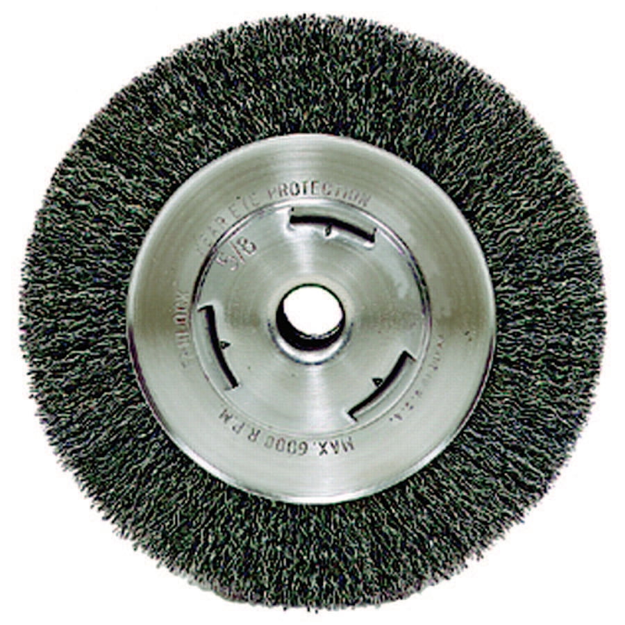 Weiler WideFace Crimped Wire Wheel, 7 in Dia. x 7/8 in W, 0.014 in Steel, 6,000 rpm Walmart