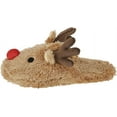 thumbnail image 5 of Womens Memory Foam Slippers Cute Animal Fuzzy Christmas Reindeer Indoor Slippers Warm Fleece Ankle Boots House Shoes, 5 of 6