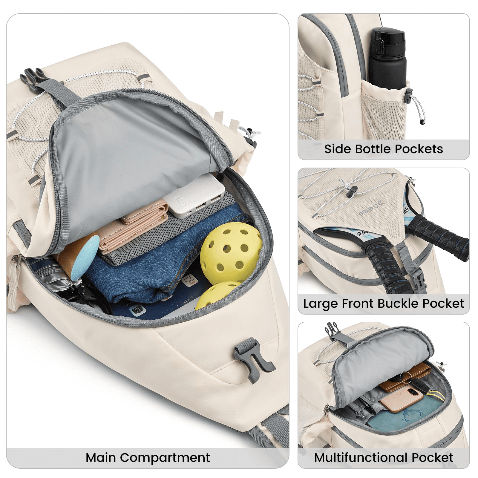 G4Free Pickleball Sling Bag for Women - Lightweight Crossbody Sports Bag