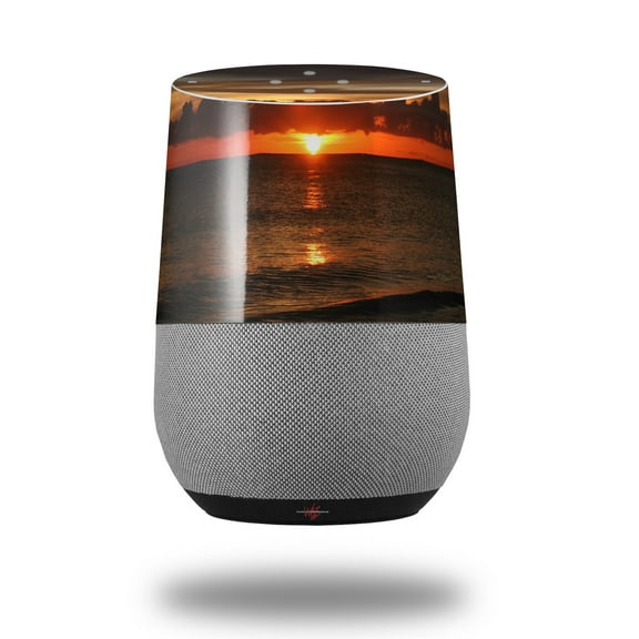 Decal Style Skin Wrap for Google Home Original - Set Fire To The Sky (GOOGLE HOME NOT INCLUDED) by WraptorSkinz